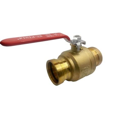 Ez-Fluid 2-1/2in x 2-1/2in Copper Press Ball Valve Lead Free EZPBV212